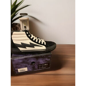 REVENGE x STORM High Top Vol. 2•White/Black Mens Sz 10•Lightning Bolt•New W/Box